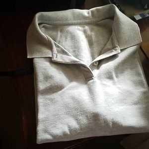 Llbean xl gray polo top